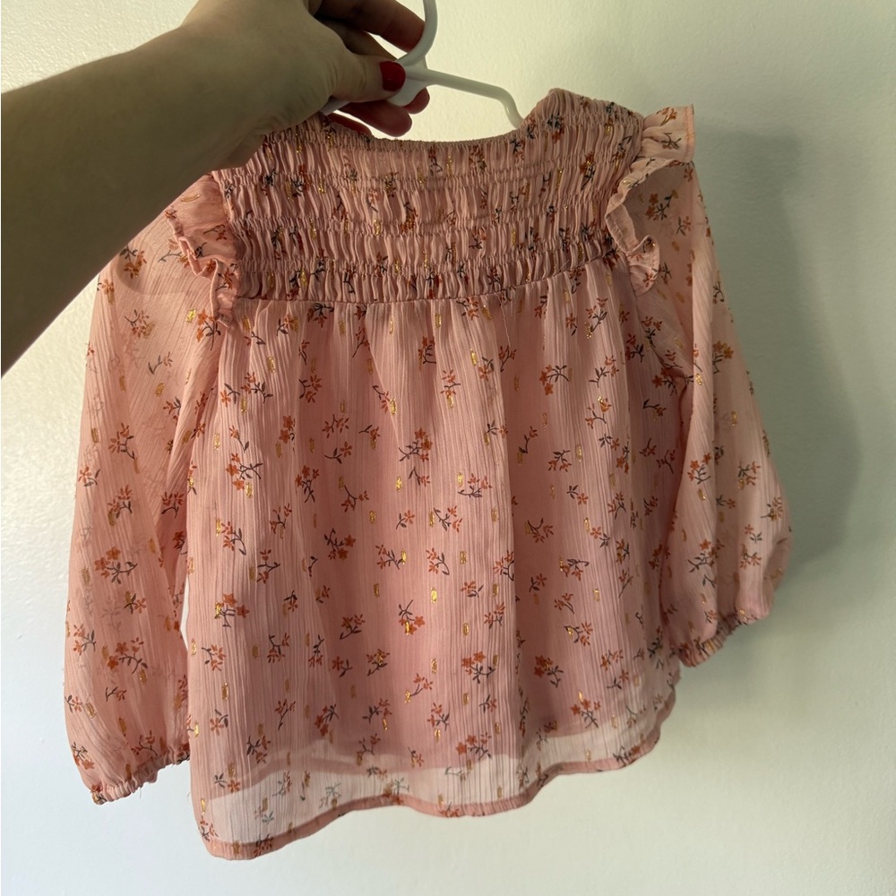 Zara Kids Pink Floral Top - Picture 3 of 3
